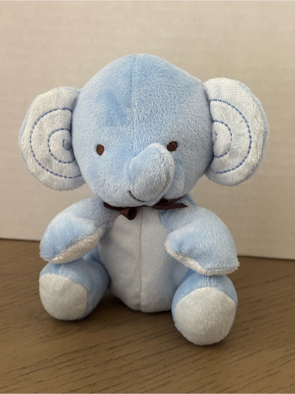 Fisher Price Mattel Blue Elephant Plush Stuffed Animal #95660 Baby Toy 2013